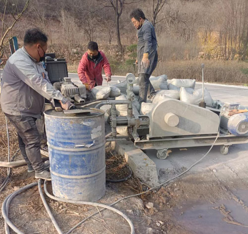 班戈路面下沉注浆